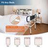 YLFBDD Bed Rails for Elderly Adults with Adjustable Heights & Extendable Dual Side Handles, Foldable Bed Assist Bar for Fall Prevention, Heavy Duty Bed Rail Fits King, Queen, Full, Twin Bed view 3