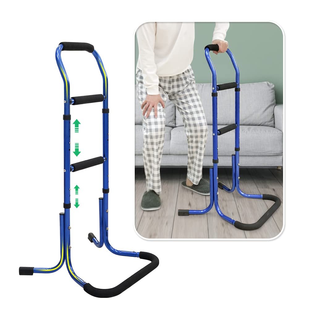 Chair Stand Assist for Elderly Bed Rails Adults Safety Assist Chair Lift Bed Cane for Seniors Bed Assist Bar Bedside Rail Sit to Stand Lift Bed Railing Portable Mobility Aids Couch Assistance Stand Up