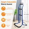 Chair Stand Assist for Elderly Bed Rails Adults Safety Assist Chair Lift Bed Cane for Seniors Bed Assist Bar Bedside Rail Sit to Stand Lift Bed Railing Portable Mobility Aids Couch Assistance Stand Up view 2
