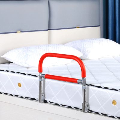 YLFBDD Old Man's Bedside Railing, Bedside Fall Prevention Grab Bar Mobility Aid, Adjustable Adult Bed Rail, Stability Standing Bar Handle, Fits King, Queen (Color : Red, Size : 60 * 36 * 23cm)