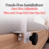 YLFBDD Bed Rail Carbon Steel Bed Barrier, Elderly Safety Side Assist Rails, Heavy Duty Bed Grab Bar, Clip-On Bed Safety Rails, Fall Prevention, Tool-Free Installation,White,140x30cm view 2