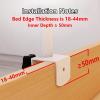 YLFBDD Bed Rail Carbon Steel Bed Barrier, Elderly Safety Side Assist Rails, Heavy Duty Bed Grab Bar, Clip-On Bed Safety Rails, Fall Prevention, Tool-Free Installation,White,140x30cm view 3