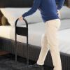 YLFBDD Bed Rail With Foot Pads, Safety Hand Rail Bedside Home,Black,Adjustable Heights,Bed Rail Support For The Elderly, Pregnant Women, Toddlers,Bed Assist Handle With Storage Pocket view 3