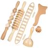 Gogogmee 6pcs Wooden Massage Tools for Body Relaxing Back Shoulder Spa Kit Contour Board Engraved Roller Stick Sculpting Tools for Women Men view 1