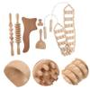 Gogogmee 6pcs Wooden Massage Tools for Body Relaxing Back Shoulder Spa Kit Contour Board Engraved Roller Stick Sculpting Tools for Women Men view 4