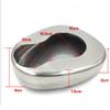 AQUASHIELDING Stainless Steel Bedpan with Lid, Stainless Steel Bed Pans for Elderly, Smooth Contoured for Male Female Bed-Bound Patient Personal Care view 3