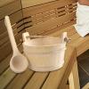  Wood Sauna Bucket and Ladle SPA Steaming Bathroom Tool Bath Accessories for Hotel view 4