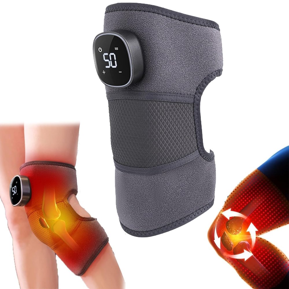 Sbyzm RejuvaKnee Advanced Knee Relief, Rejuvaknee Device, Rejuvaknees Heating Knee Massager, Kneemedy Knees Massager 3 Vibrations and 5 Heating Modes, Relieve Joint Pain and Pressure