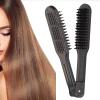 Tyenaza Hair Straightening Comb, Hair Straightener Brush Double Side Anti Static Hair Straightening Styling Brush for Hair Styling Straightening view 3