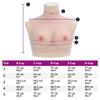 vidaXL Silicone Breastplate, Breast Form for Transgender Drag Queen Cosplay Mastectomy, High Collar Fake Boobs, Fake Breast, Caucasian D Cup view 2