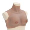 vidaXL Silicone Breastplate for Crossdressers  Fake Breast Forms  B Cup  Tan  Lightweight Cotton Filling view 1