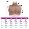 vidaXL Silicone Breastplate for Crossdressers  Fake Breast Forms  B Cup  Tan  Lightweight Cotton Filling view 2