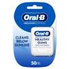 Oral-B Pro-Expert Advanced Waxed Dental Floss - Healthy Gums - Helps Prevent Gum Problems- Cleans Below The Gumline - Unflavoured Dental Tape - 50m view 1