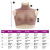 vidaXL Silicone Breastplate for Crossdressers - Tan E Cup - Realistic Silicone Filling - High Collarbone Design - Versatile Use view 2