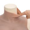vidaXL Silicone Breastplate for Crossdressers - Tan E Cup - Realistic Silicone Filling - High Collarbone Design - Versatile Use view 3