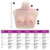 vidaXL Silicone Breastplate - Realistic Fake Breast Form for Crossdressers, Transgenders, Cosplayers - Caucasian E Cup - Skin-Friendly and Elastic - Weight 3kg view 2