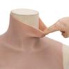 vidaXL Silicone Breastplate for Crossdressers - Tan C Cup - Realistic Design with High Collarbone, Comfortable and Light view 3