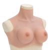 vidaXL Silicone Breastplate for Crossdressers - Natural E Cup Fake Breast Form view 1
