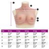 vidaXL Silicone Breastplate for Crossdressers - Natural E Cup Fake Breast Form view 2