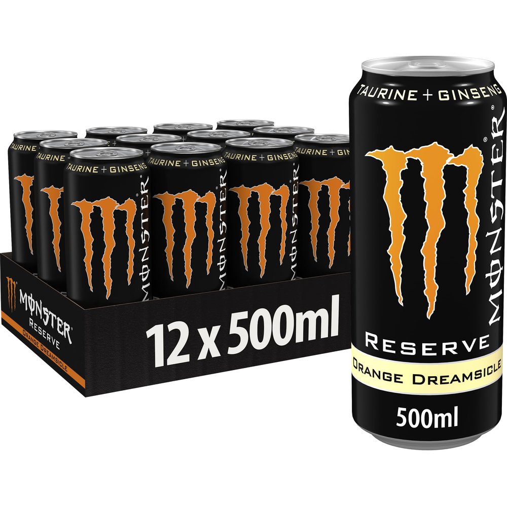 Monster Can Orange 500 ml (Pack of 12)