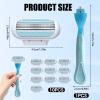 10Pcs Women's Razor Blades Refills,Compatible with Gillette Venus Smooth Razor,Triple-Layer Blades for Smooth Shaving,Comfort Edge Design,Washable and Easy to Replace,Superior Durability and Hygiene view 2