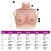 vidaXL Silicone Breastplate, Breast Form for Transgender Drag Queen Cosplay Mastectomy, High Collar Fake Boobs, Fake Breast, Natural B Cup view 2