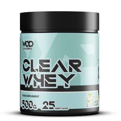 Clear Whey Isolate Protein Powder  Refreshing Protein Shake | Low Lactose, Easy Digesting & High in Protein | Ideal for Workout Recovery  500g, 25 Servings - Mojito Flavour