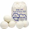 BABL LIFE Wool Dryer Balls-Pack of 6,Premium Reusable New Zealand Natural Fabric Softener,Saves Drying Time, Handmade-Upgraded Version(Made of The Latest Shearing)-2.6 Inch view 1