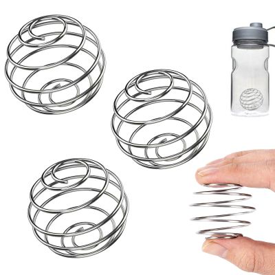 3 PCS Protein Shaker Ball, Stainless Steel Bottle Mixer Ball, Protein Mixer Sport Fitness Shaker Protein Shaker Bottle Cup Wire Whisk Mixing Ball for Protein Blended Stirring Whiskey, Coffee, Beverag