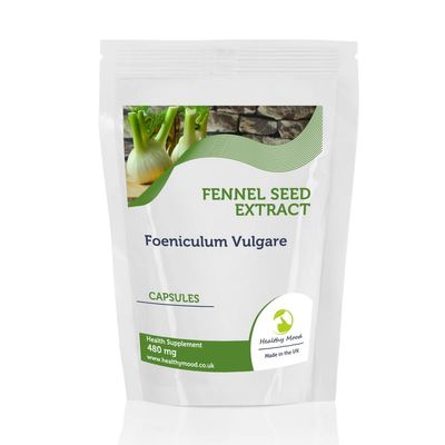 Fennel Seed Extract 480mg 120 Capsules  Pure Foeniculum Vulgare Supplement for Digestive Health & Wellness