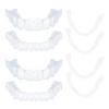 Brigtviee False Teeth, 2 Pairs Clip in Veneers Teeth, False Teeth Veneers Top and Bottom, Clip on Veneers Top and Bottom, Veneers Teeth Top and Bottom Set, Veneers Teeth for Men Women with Bad Teeth view 1