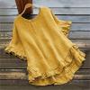 Tank Tops Women Cozy Sweater Shrug Bolero Sweater 1/4 Zipper White Button up Shirt Women Autumn Jacket Mens Shirt Jacket Womens Ruched Sleeve Orange t view 3