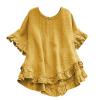 Tank Tops Women Cozy Sweater Shrug Bolero Sweater 1/4 Zipper White Button up Shirt Women Autumn Jacket Mens Shirt Jacket Womens Ruched Sleeve Orange t view 4
