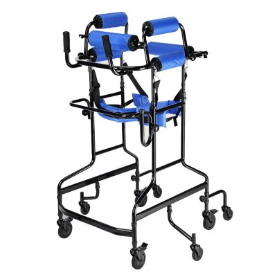 Portable Upright Walker with Seat for Seniors and Disabled Adults,Walking Frame with Wheels and Seat, Adult Standard Walker / 8 Caster Support Equipment