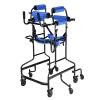 Portable Upright Walker with Seat for Seniors and Disabled Adults,Walking Frame with Wheels and Seat, Adult Standard Walker / 8 Caster Support Equipment view 1