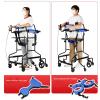 Portable Upright Walker with Seat for Seniors and Disabled Adults,Walking Frame with Wheels and Seat, Adult Standard Walker / 8 Caster Support Equipment view 2