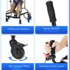 Portable Upright Walker with Seat for Seniors and Disabled Adults,Walking Frame with Wheels and Seat, Adult Standard Walker / 8 Caster Support Equipment view 4