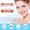 Care Spring Instant Veneers Dentures 1 Pair Missing Tooth Replacement Kit, Cosmetic Tooth Covering Temporary Dentures Silicone Upper And Lower, False Teeth Veneer for Men And Women view 4