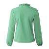 Womens Turtle Neck Jumper Jacket for Women Autumn Cardigan Sweaters Scoop Neck t Shirts for Women Women's Jumpers Tops Long Sleeve Collar Sexy 3/4 Bell Sleeve Ladies Bomber Jackets Womens view 4