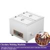 WHRAOY chocolate melter(1/2 /3 Pot), Chocolate Warmer,Temperature:0~95C,Mechanical Knob Control, Overheating protection, for Ketchup, Chocolate, Cheese, Fudge, Caramel,3Pot view 3