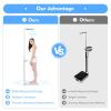 440LB Capacity Physician Body Weight Scale Tool Height Body Fat Analyzer, Physician Digital Physicians Scale with LCD Display for Weight/Height/Obesity Value/BMI Measurement view 3