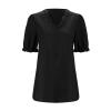 Skeletons Women Coat Black Denim Jacket Slash Neck Jumper 1/4 Zip top Women Shawl Wraps Ruffles Casual Office Work Tunic Shirt Tops for Legging Plaid Shirts Men Womens Fleece Jacket Long view 3