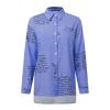 WILLBEST Womens Checked Shirts UK Womens Cotton Dress Cropped Coat Ribbed Knit Boho Tops for Women Blouses 2024 Summer Summer Cotton Jumper Men Women's Tops Sweatshirts view 3