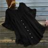 WILLBEST Cowl Neck Dress Coat Pocket Cardigans for Women UK Ballet wrap Cardigan 3/4 Short Sleeve Ribbed Knitted lace Crochet Eyelet Hooded Pullover Sweatshirt Black Sweatshirt view 2
