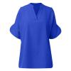 Blue Fleece Cardigans for Women UK Novelty Print Zip up Fleece Womens Sweater Vest Corduroy Blouses Tops Business Work Cute elk Print Graphic Autumn Jackets for Women UK Ladies Womens view 2