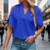 Blue Fleece Cardigans for Women UK Novelty Print Zip up Fleece Womens Sweater Vest Corduroy Blouses Tops Business Work Cute elk Print Graphic Autumn Jackets for Women UK Ladies Womens view 3