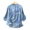 WILLBEST Black Tops for Women Cotton Shirts for Women Womens Shawls and Wraps Evening Tops Jumper Tunic Geometric Contrast Color Stretchable Women's Camisoles Vests Black Linen view 3