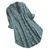 WILLBEST Indian Clothes for Women Pullover Blouse top Cotton Jumpers Longline Womens Soft Navy Jumpers Womens Shirts Crochet Jumper for Women UK Tops Pullover Sweatshirts Summer Casual Hippie Clothes view 1