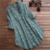WILLBEST Indian Clothes for Women Pullover Blouse top Cotton Jumpers Longline Womens Soft Navy Jumpers Womens Shirts Crochet Jumper for Women UK Tops Pullover Sweatshirts Summer Casual Hippie Clothes view 3