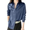 WILLBEST Cotton Shirt Mens Long Sleeve Tops Jumper Tops for Women Womens Blouses Size 14 Oversized Jumpers for Women UK Ladies Cotton Jumper Drape Casual Work Office Collared 1/4 Zipper Ladies Cute view 1